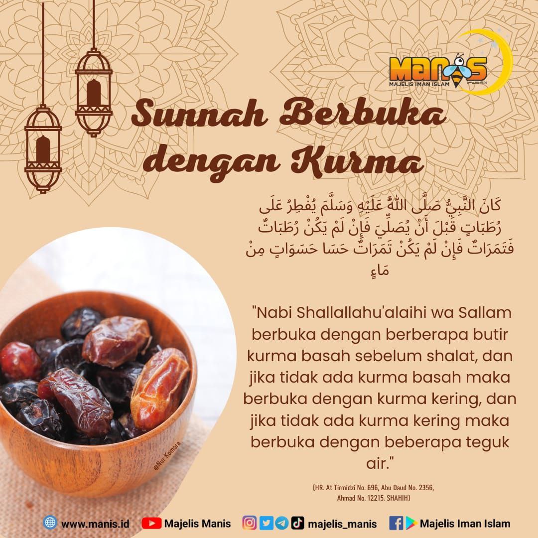 Adakah Dalil Berbukalah dengan yang Manis ?